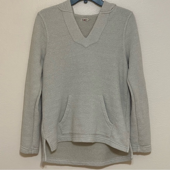 Faherty Whitewater Beach Terry Hoodie Organic Cotton Blend Sweatshirt | Medium - Picture 1 of 12